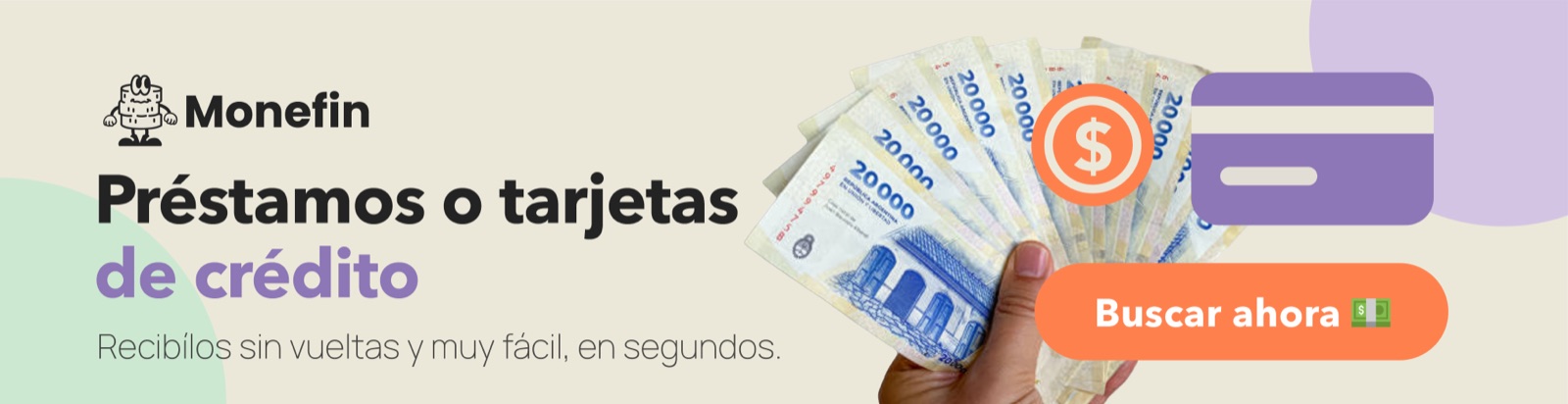 Monefin — Préstamos o tarjetas de crédito